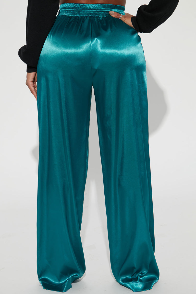 Keep You Busy Satin Pant 32 - Hunter | Fashion Nova, Pants | Fashion Nova