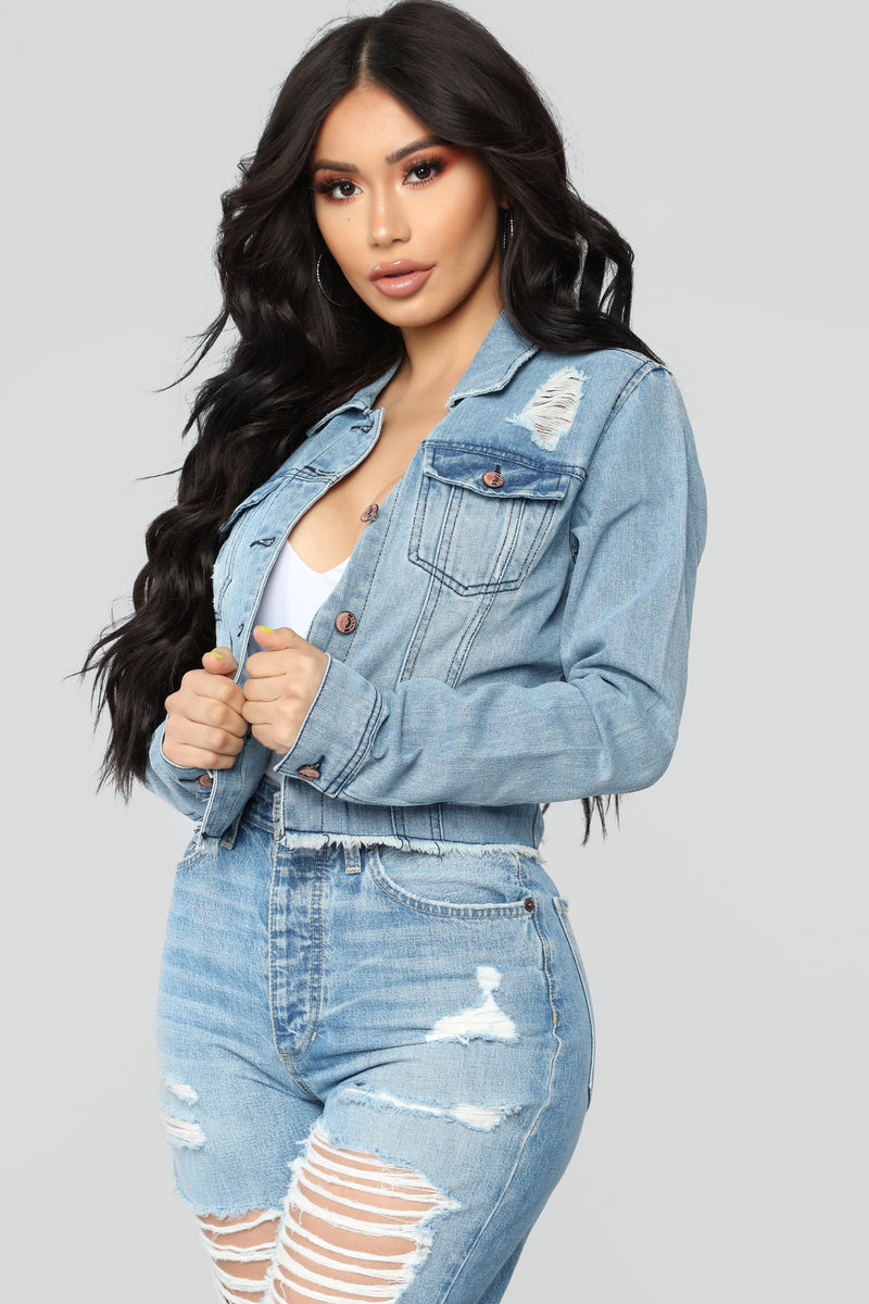 Jean jacket fashion nova online