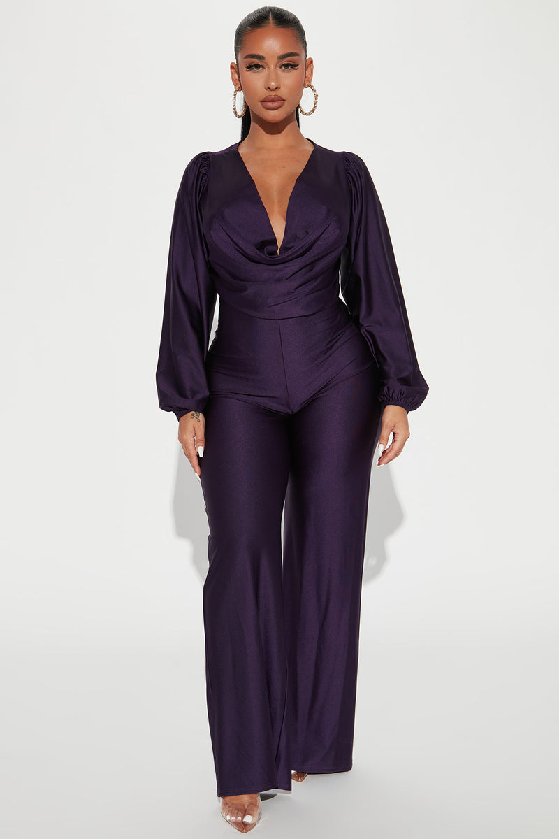 Elissa Jumpsuit Eggplant