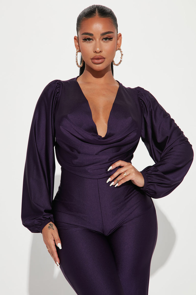 Elissa Jumpsuit Eggplant