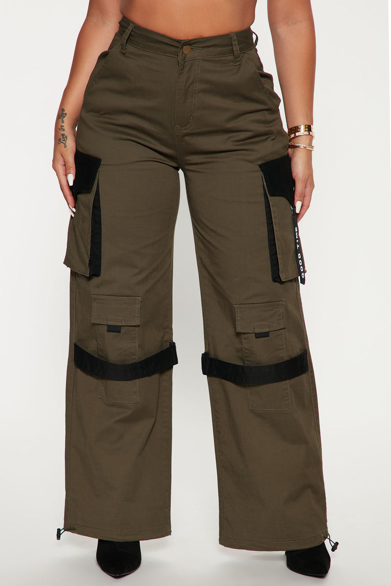 Candice cut discount out cargo pants