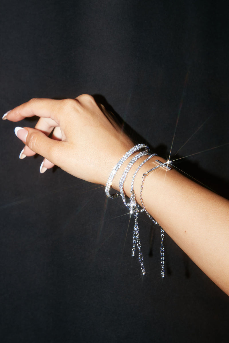 Up To 84% Off on Nevaeh Bracelets-Silver Brace