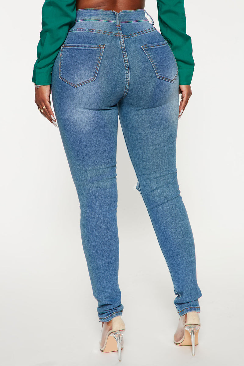 Fashion nova say yes to sale distress jeans