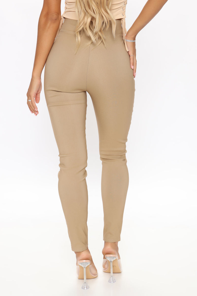 One and Only High Waisted Flared Pant (Mocha)