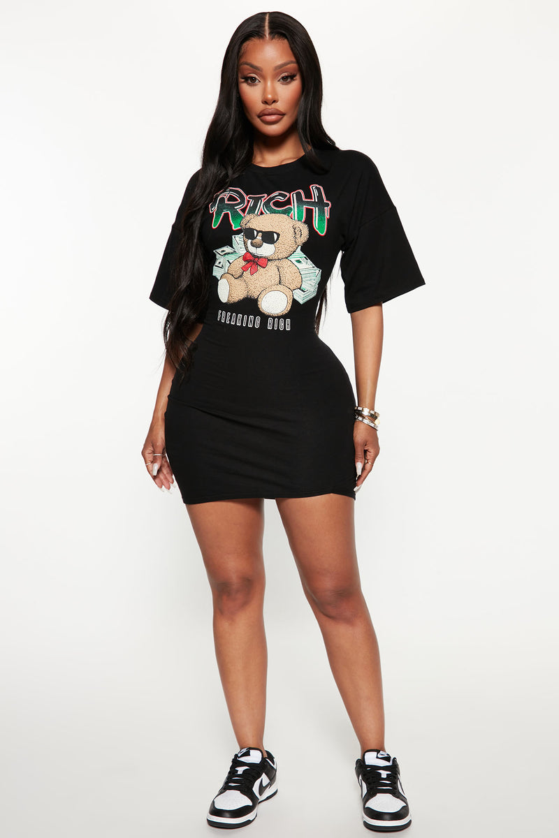 T shirt hot sale dress fashion nova