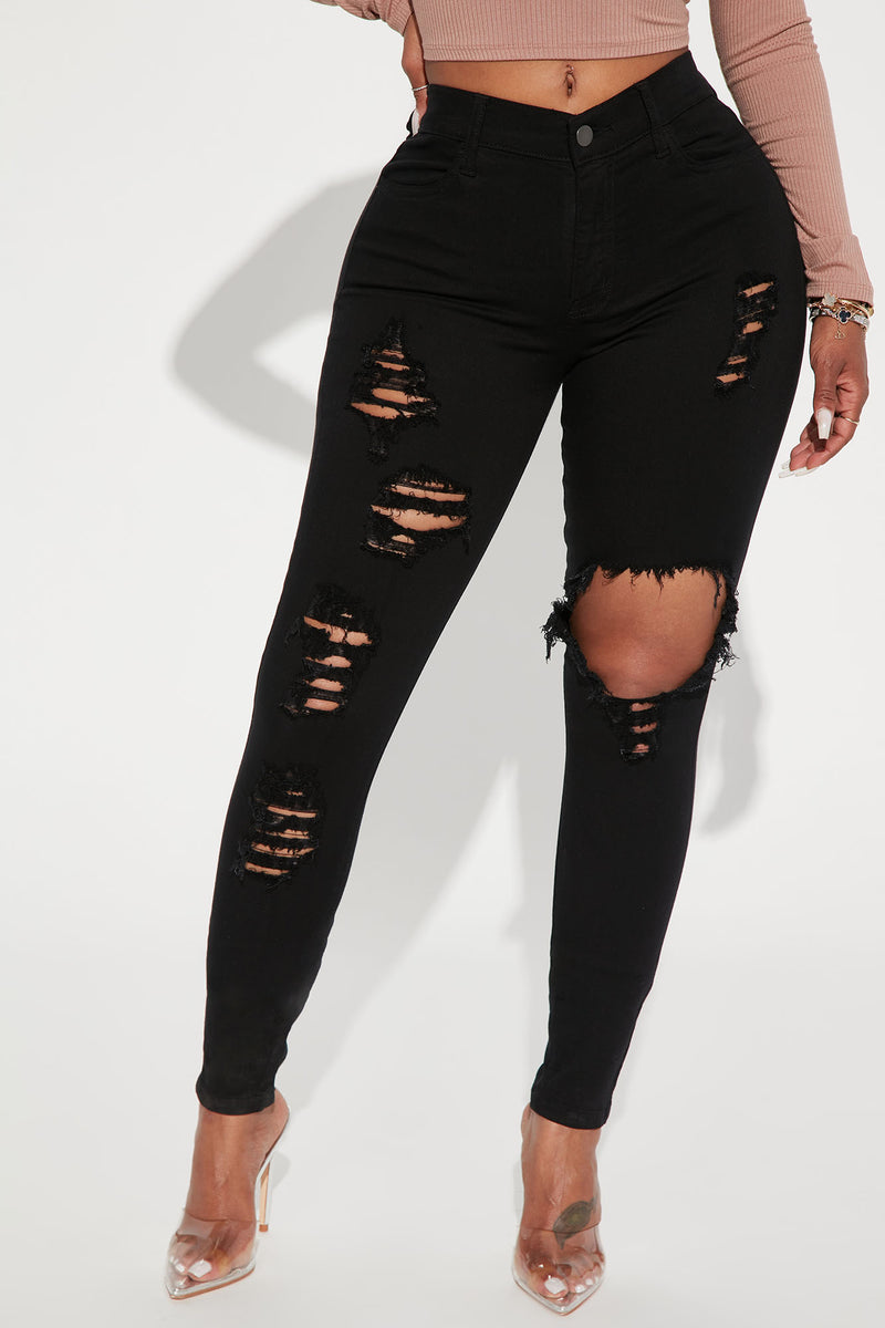 Glistening Jeans - Black, Fashion Nova, Jeans