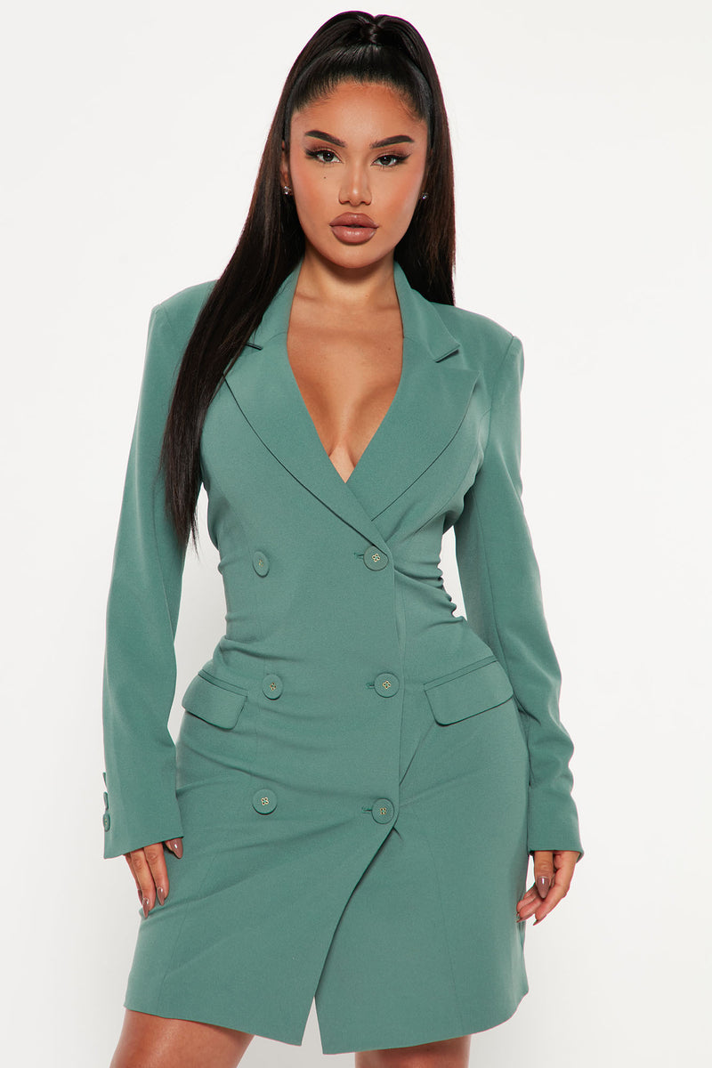 Sage sale blazer dress
