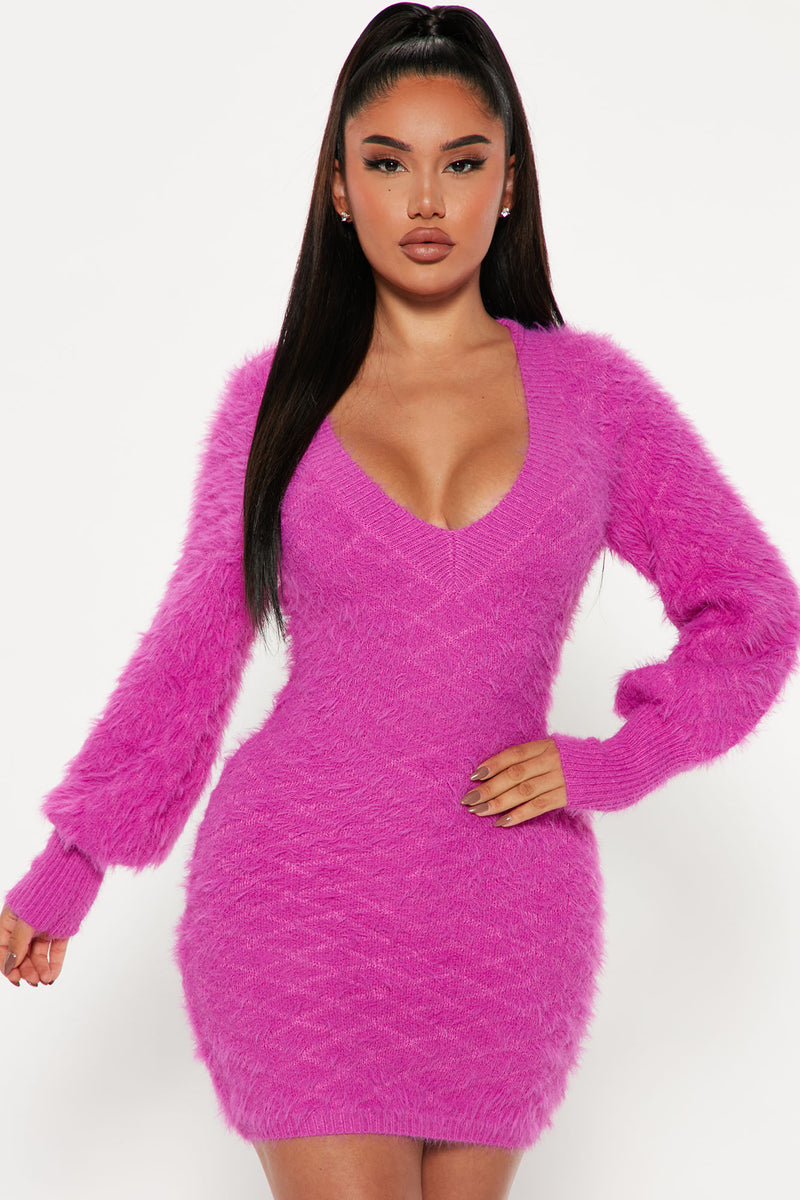 Fashion nova 2025 fuzzy dress