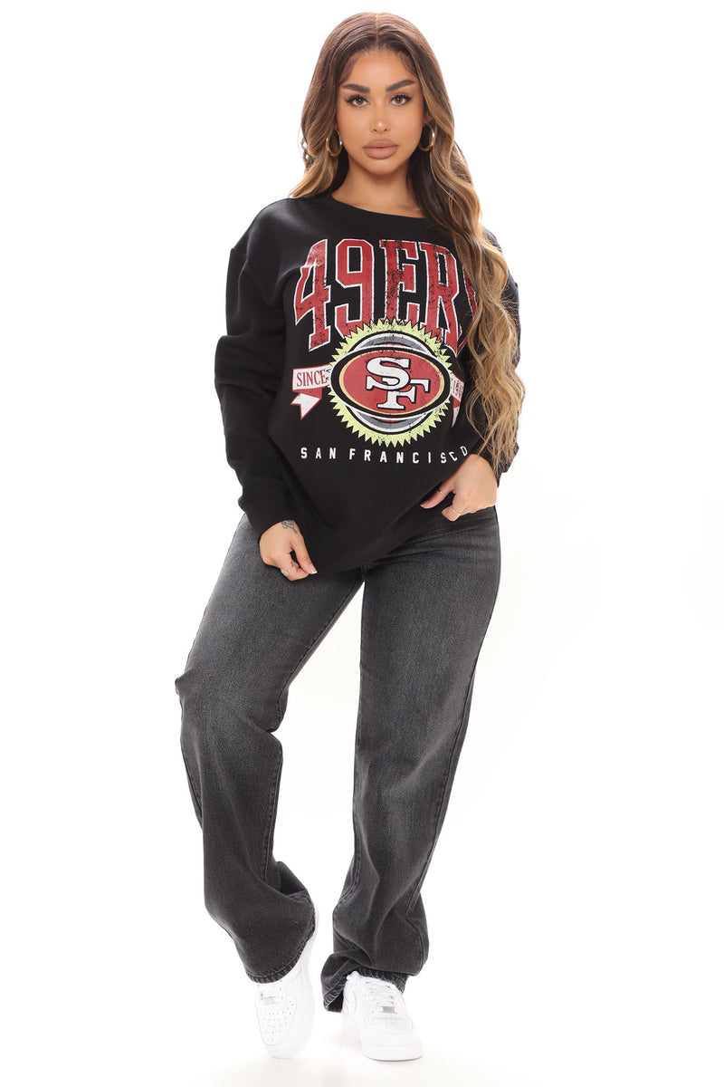 49ers black sweatshirt