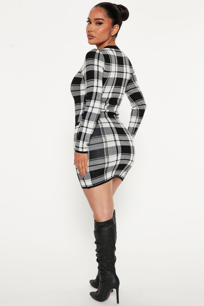 Fashion nova outlet checkered dress