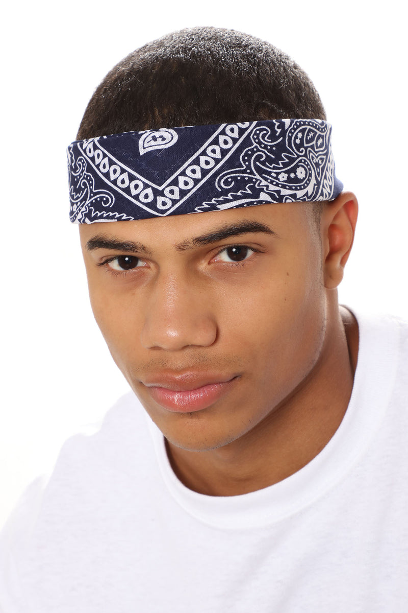 Paisley Bandana - Navy | Fashion Nova, Mens Accessories | Fashion Nova