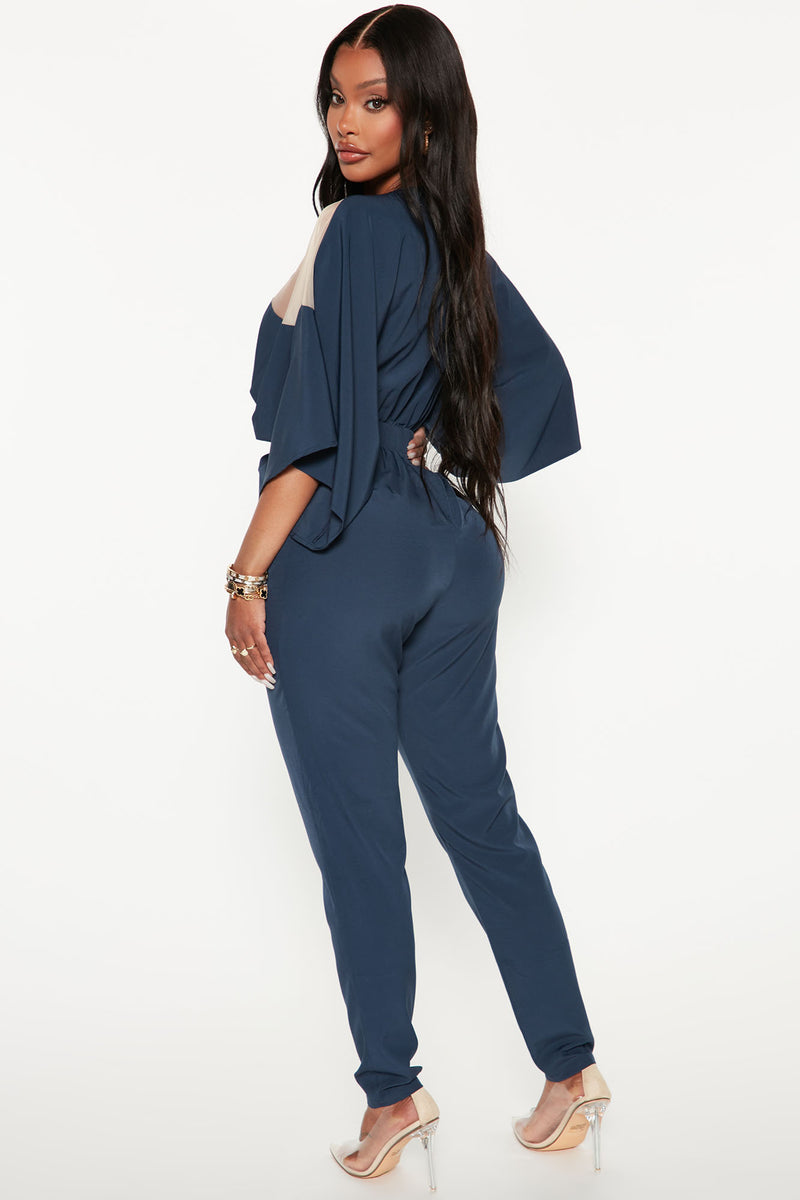 Weekend Feels Jumpsuit Navy
