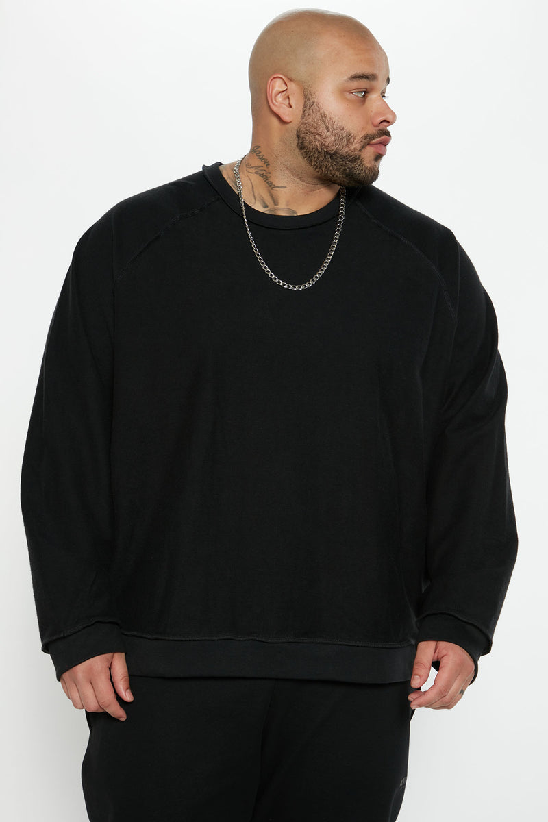 Rawness Inside Out Sweatshirt - Black | Fashion Nova, Mens Fleece Tops |  Fashion Nova