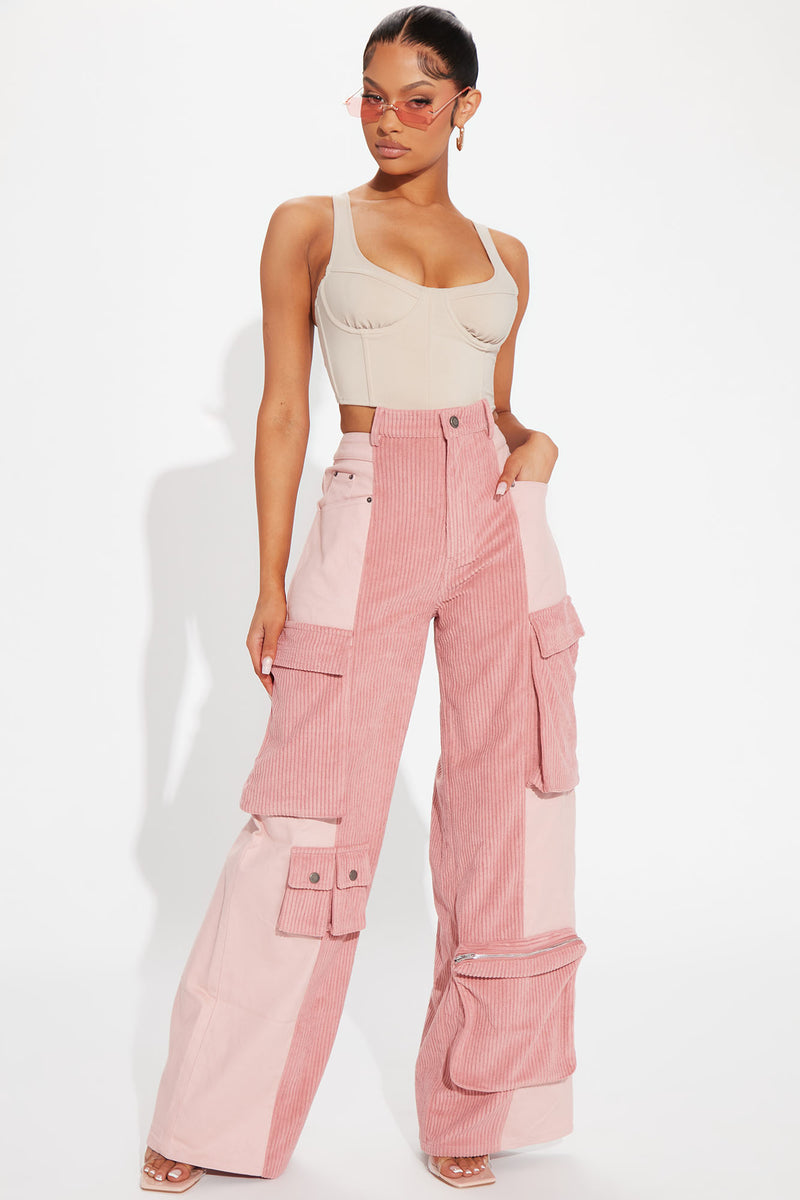 All Or Nothing Wide Leg Cargo Pant 32 Mauve Fashion Nova, Pants