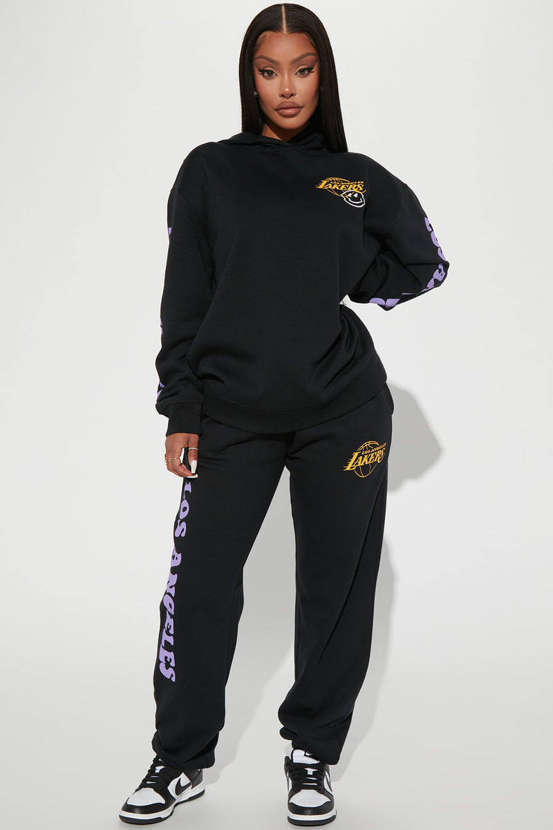 HIGH QUALITY LAKERS TRACKSUIT - BLACK