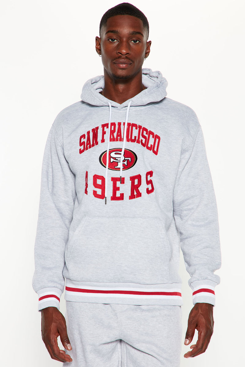 San Francisco 49ers Yarn Dye Hoodie - Heather Grey, Fashion Nova, Mens  Graphic Tees