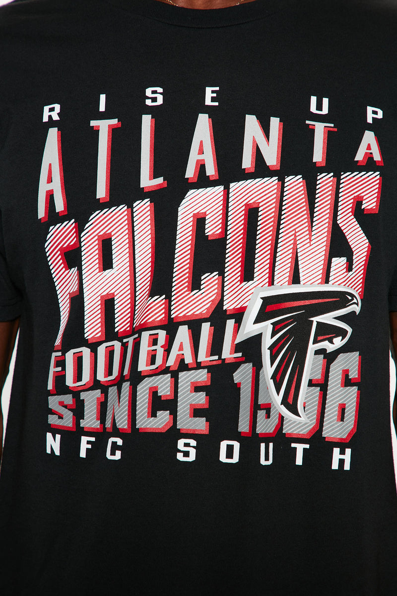 Atlanta Falcons Angled Short Sleeve Tee - Black