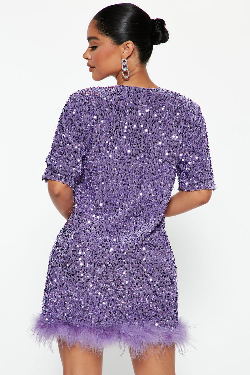 Lavender t shirt dress hotsell