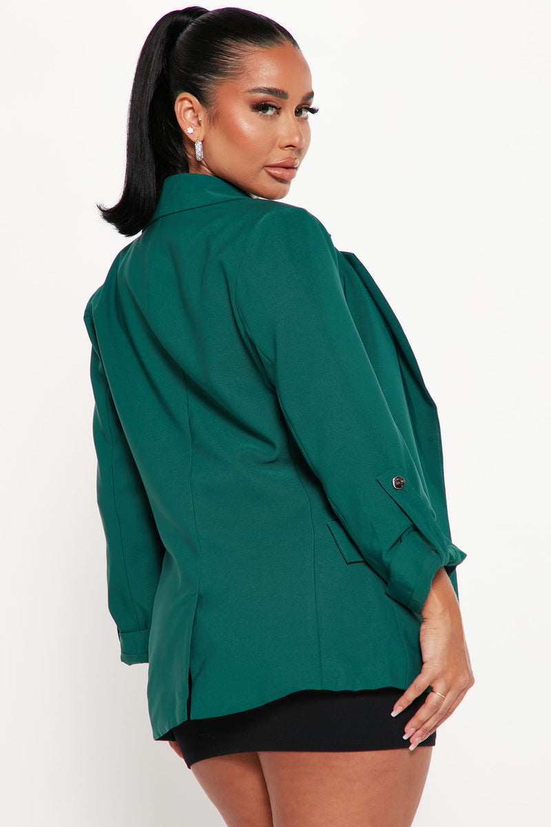 Priscilla Blazer Hunter Fashion Nova Jackets Coats