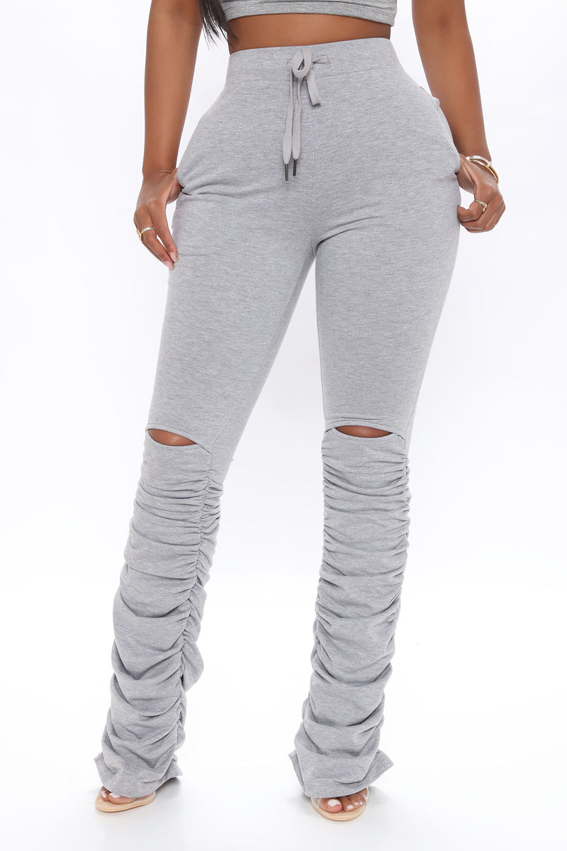 Fashion nova online stacked sweatpants