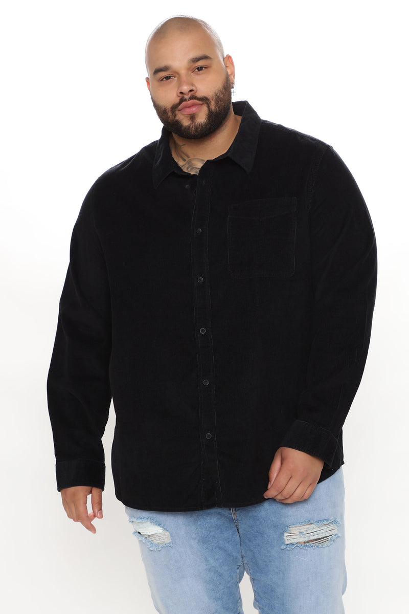 Black cord shop shirt