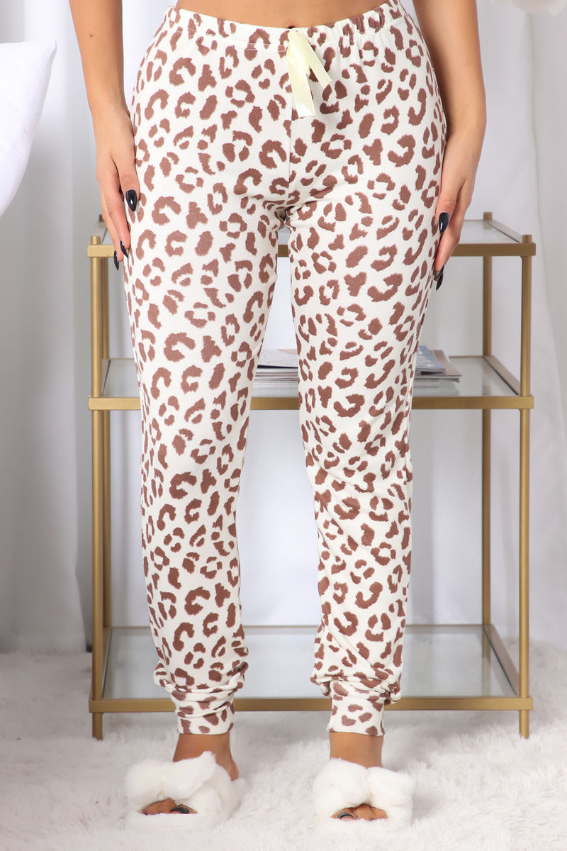 Leopard print pyjama pants discount