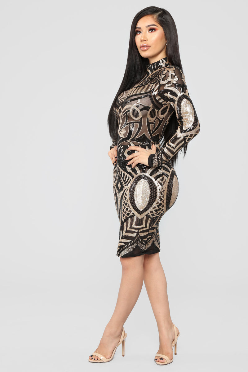Dynasty studded top dress fashion nova