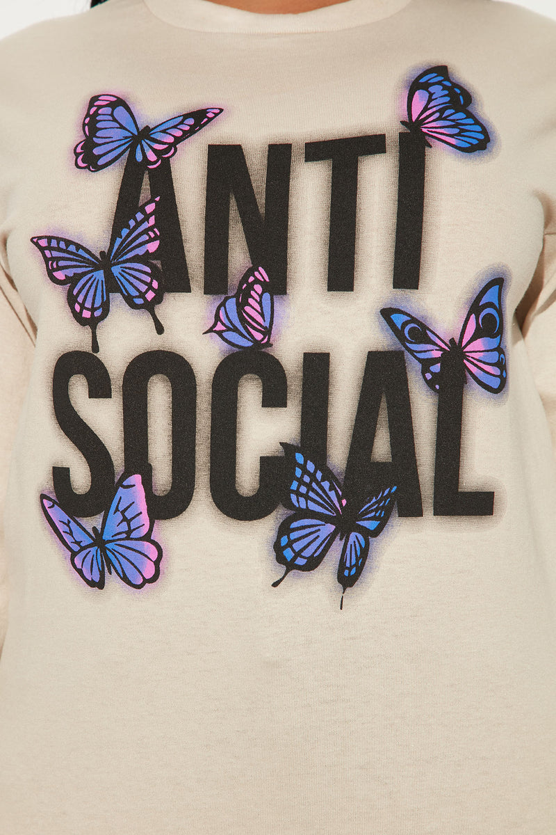 Anti social social club butterfly sales