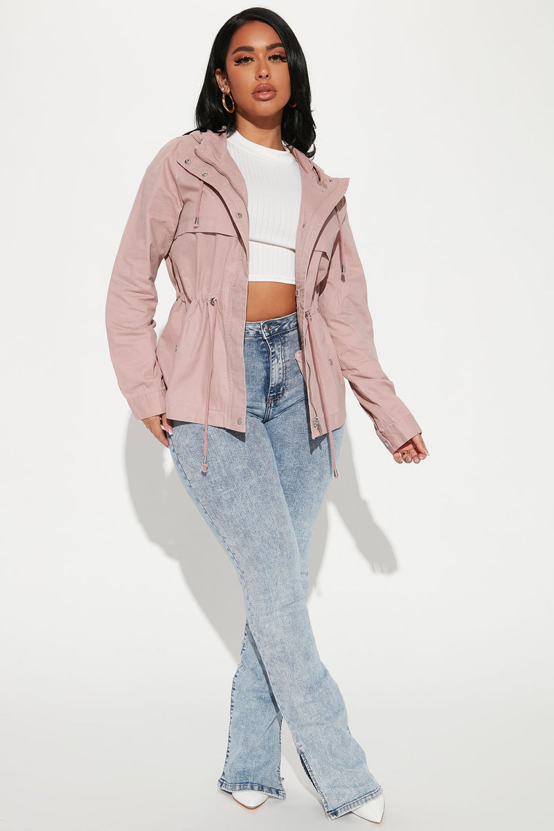 Mauve utility jacket on sale
