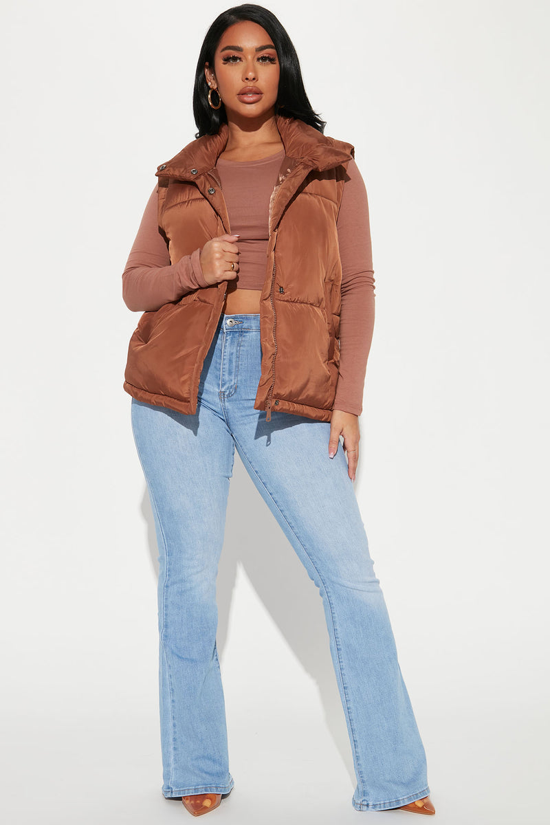 Fur puffer vest discount