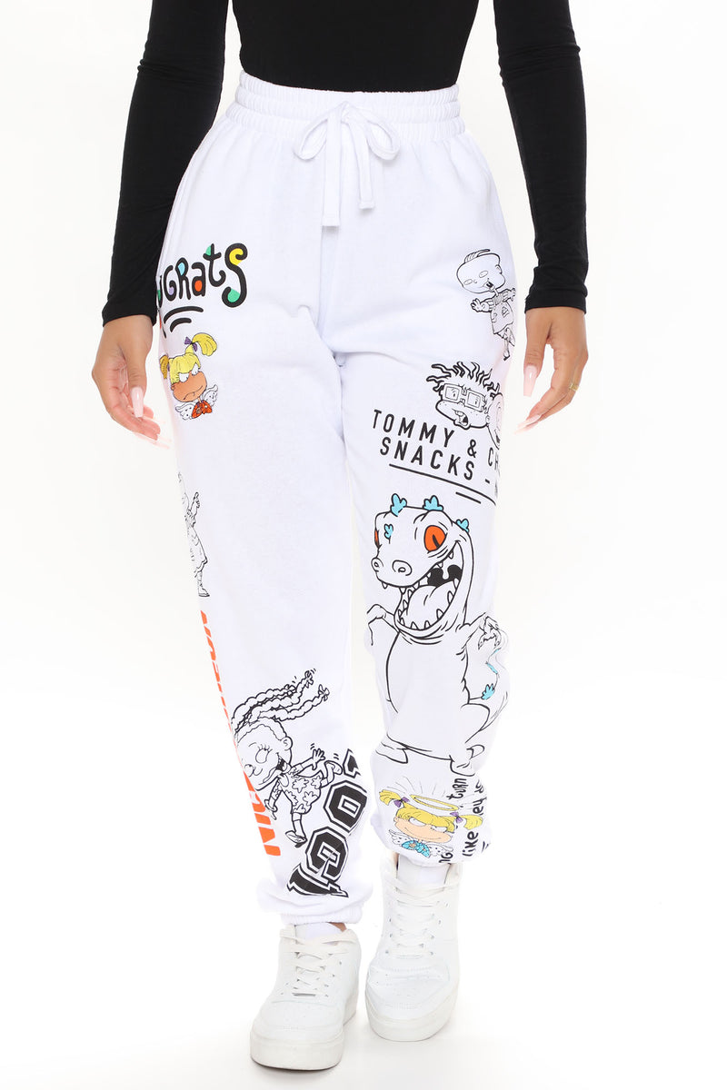 Baby Daycare Rugrats Sweatpants White Fashion Nova Pants
