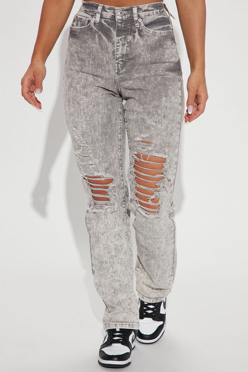 Fashion nova acid wash jeans sales