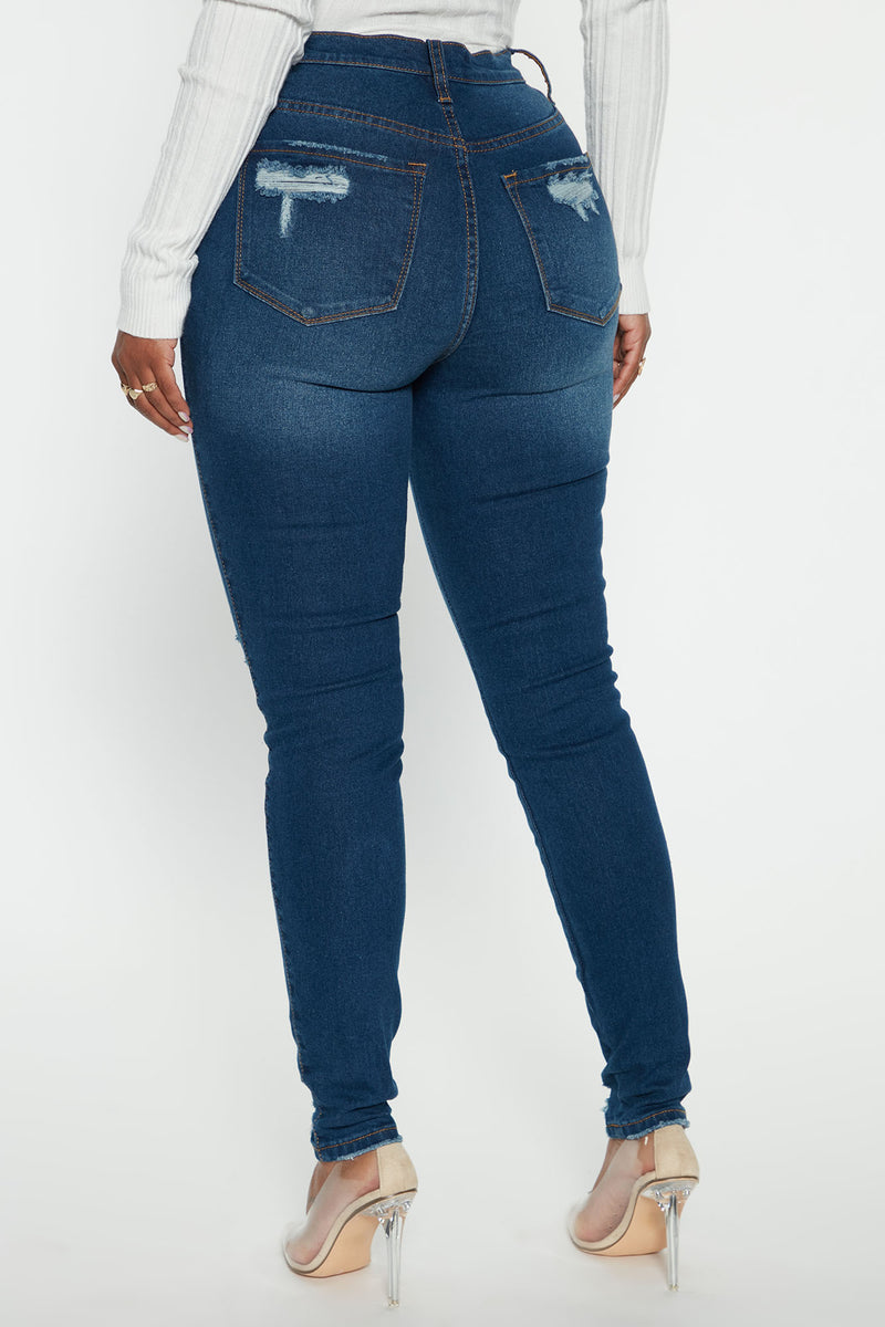 All Night Long Skinny Jeans - Dark Wash, Fashion Nova, Jeans