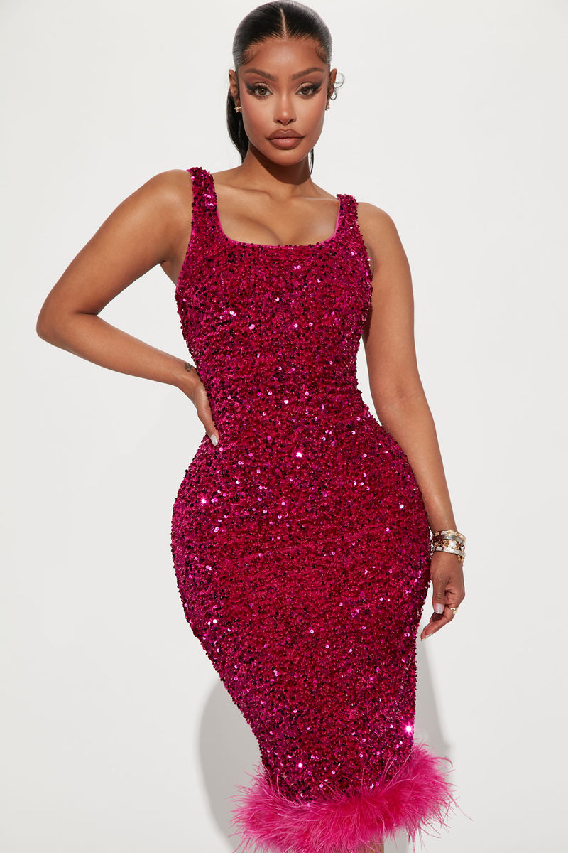 Bodycon sparkly midi dress shop