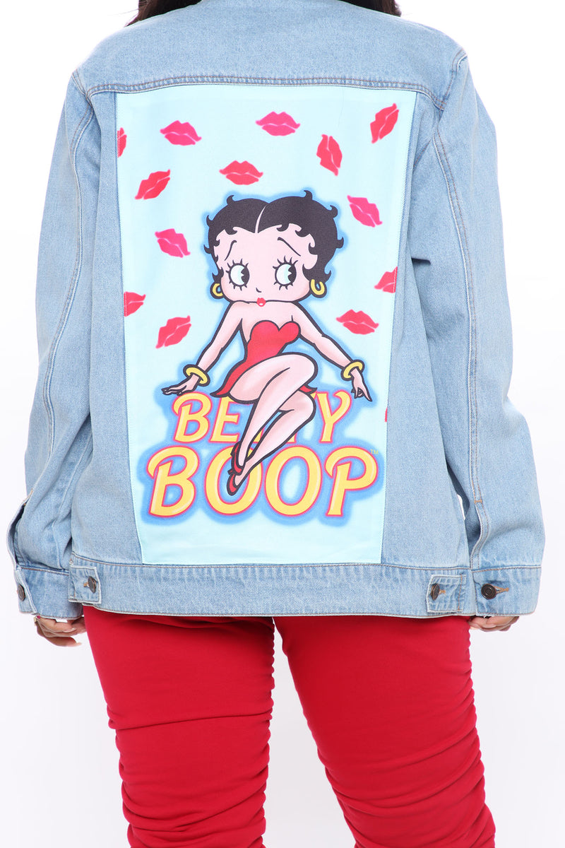 Betty boop denim jacket top