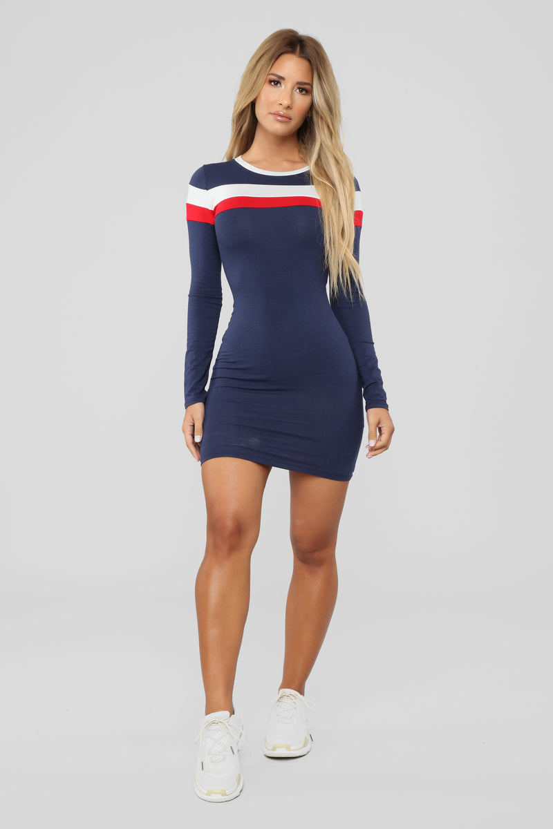 Most Popular Color Block Dress
