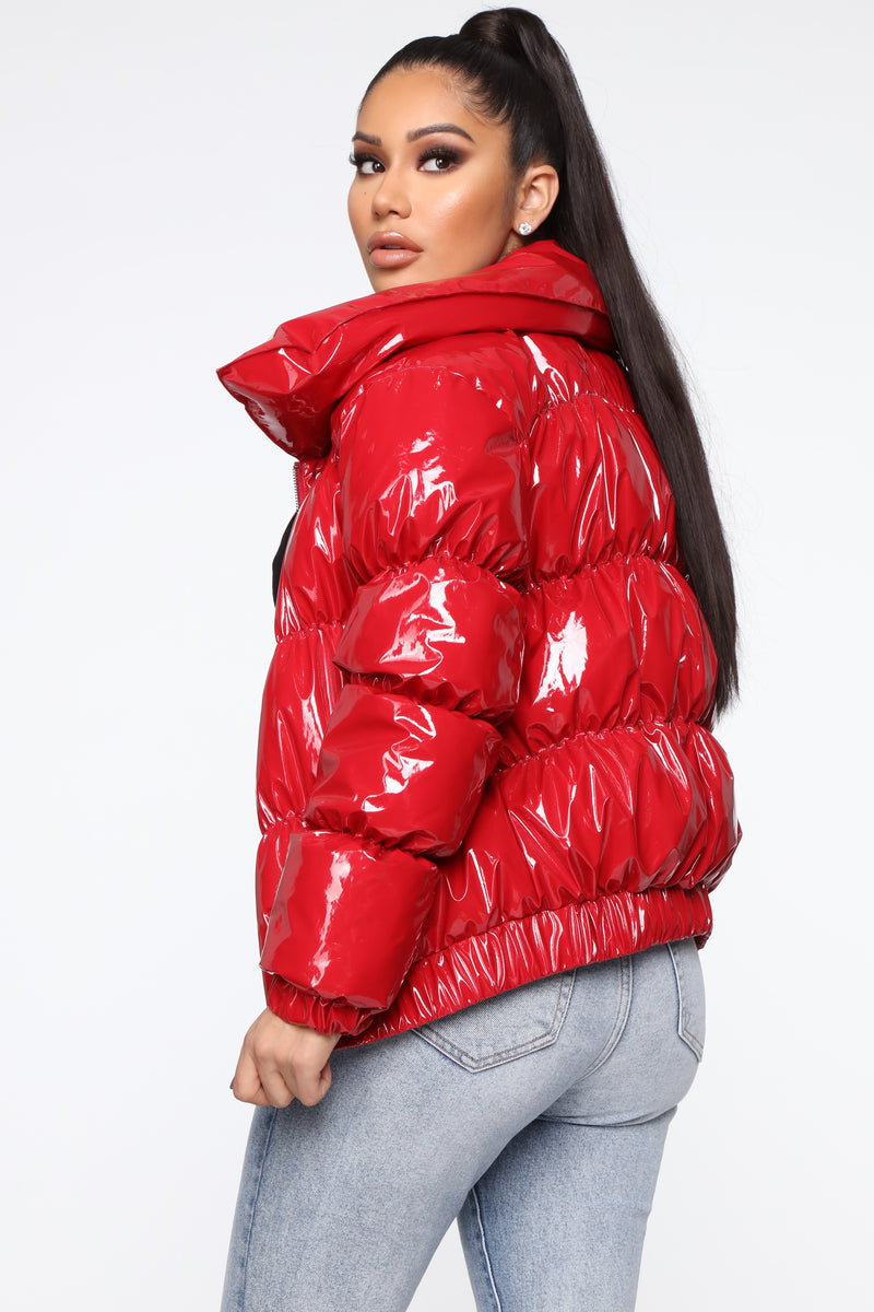 Latex puffer jacket new arrivals