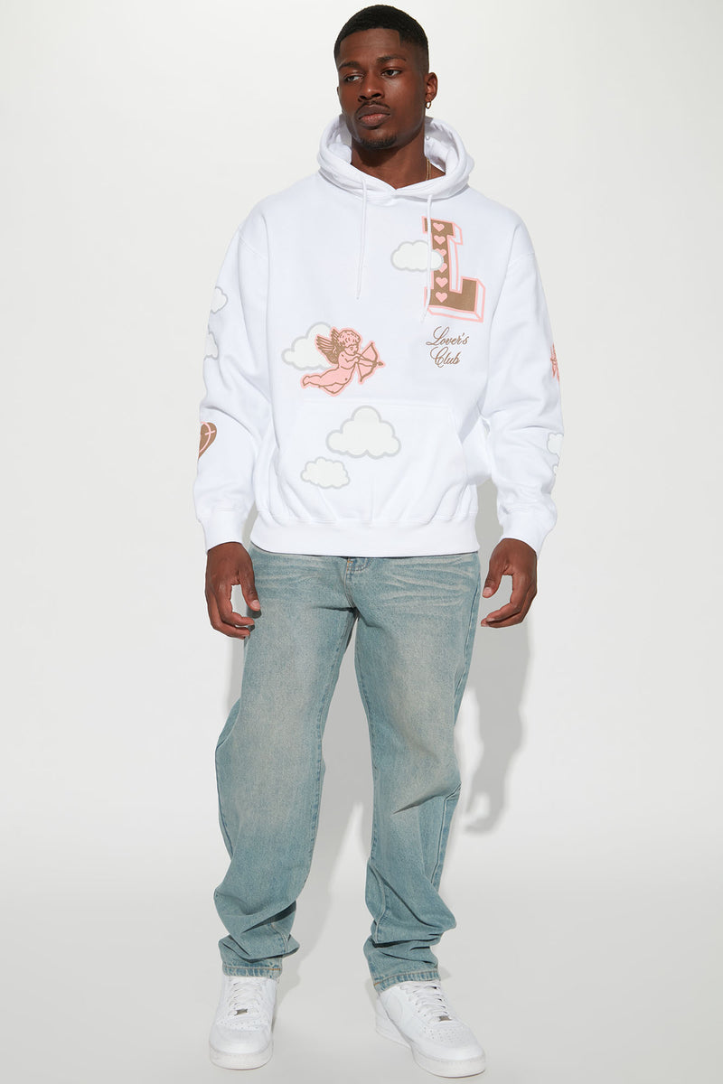 Lover cheap hoodie white