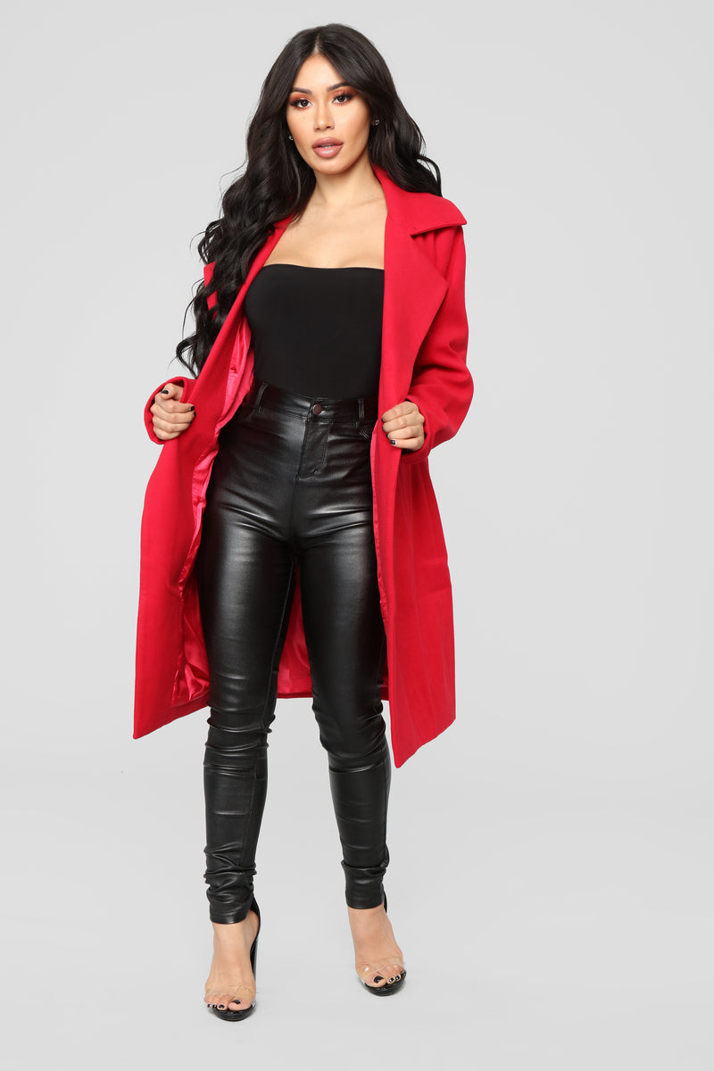 Fashion nova online red jacket