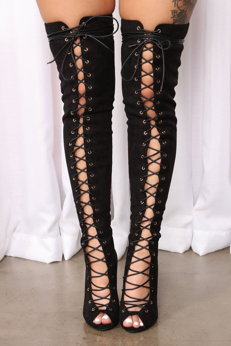 Living Legacy Over The Knee Boots Black