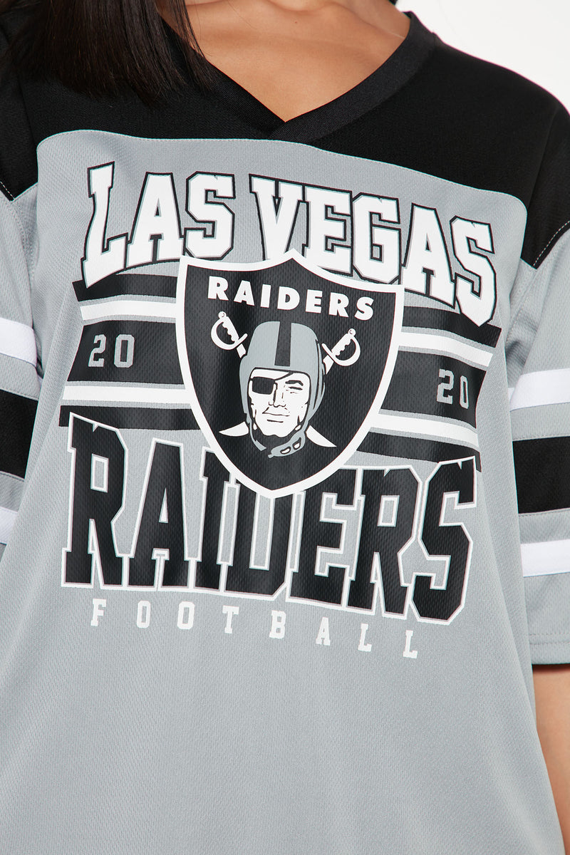 NFL Raiders Jersey Tee - Grey/combo, Fashion Nova, Screens Tops and  Bottoms