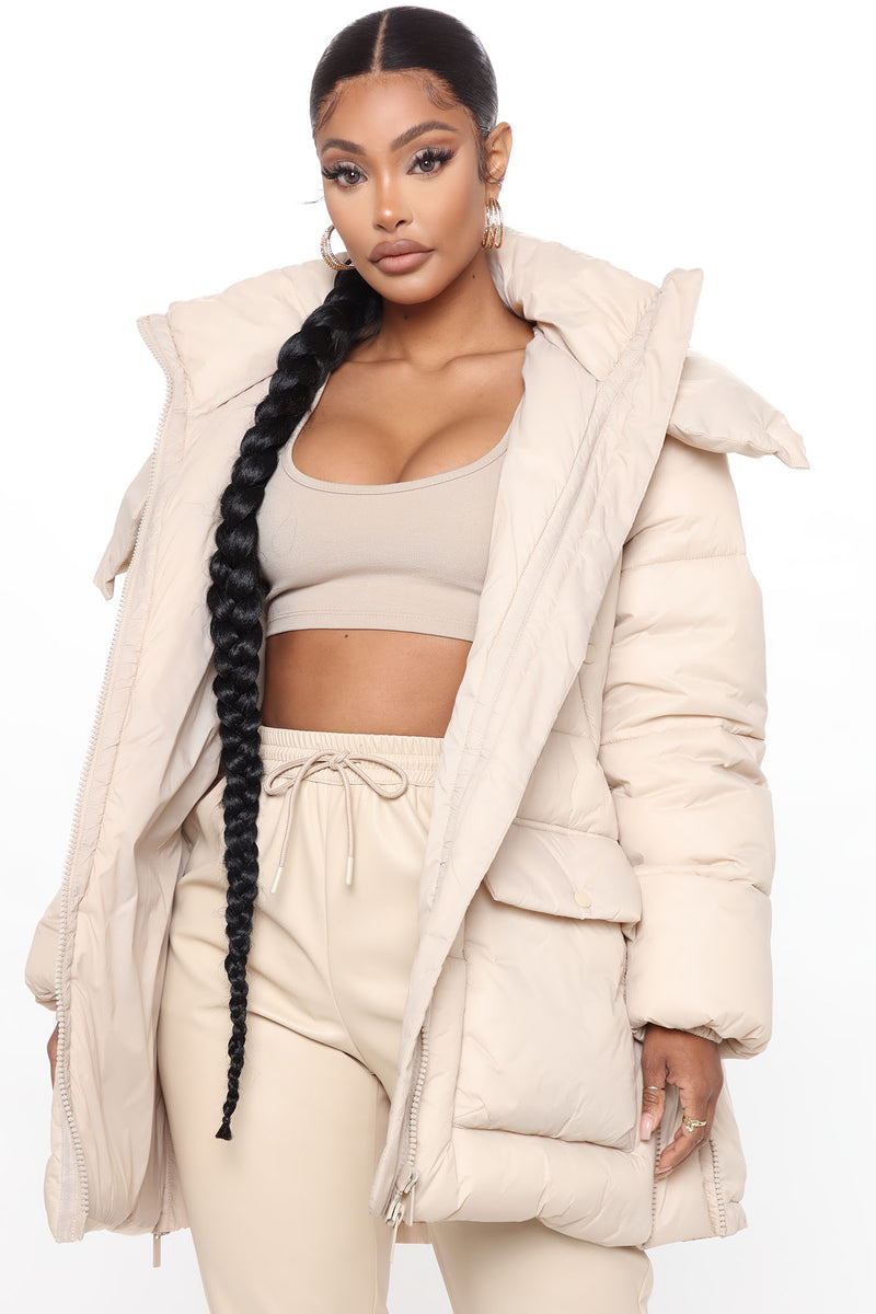 Nude puffer jackets hotsell