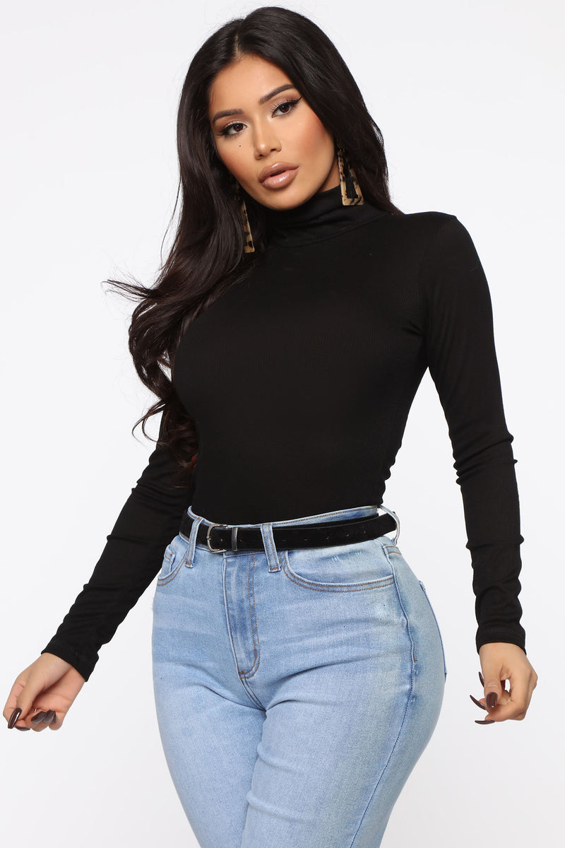 Fashion nova black online turtleneck