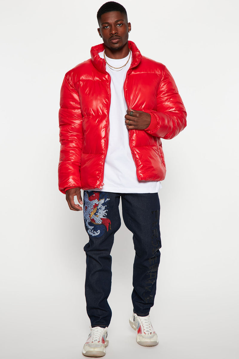 Red puffers discount