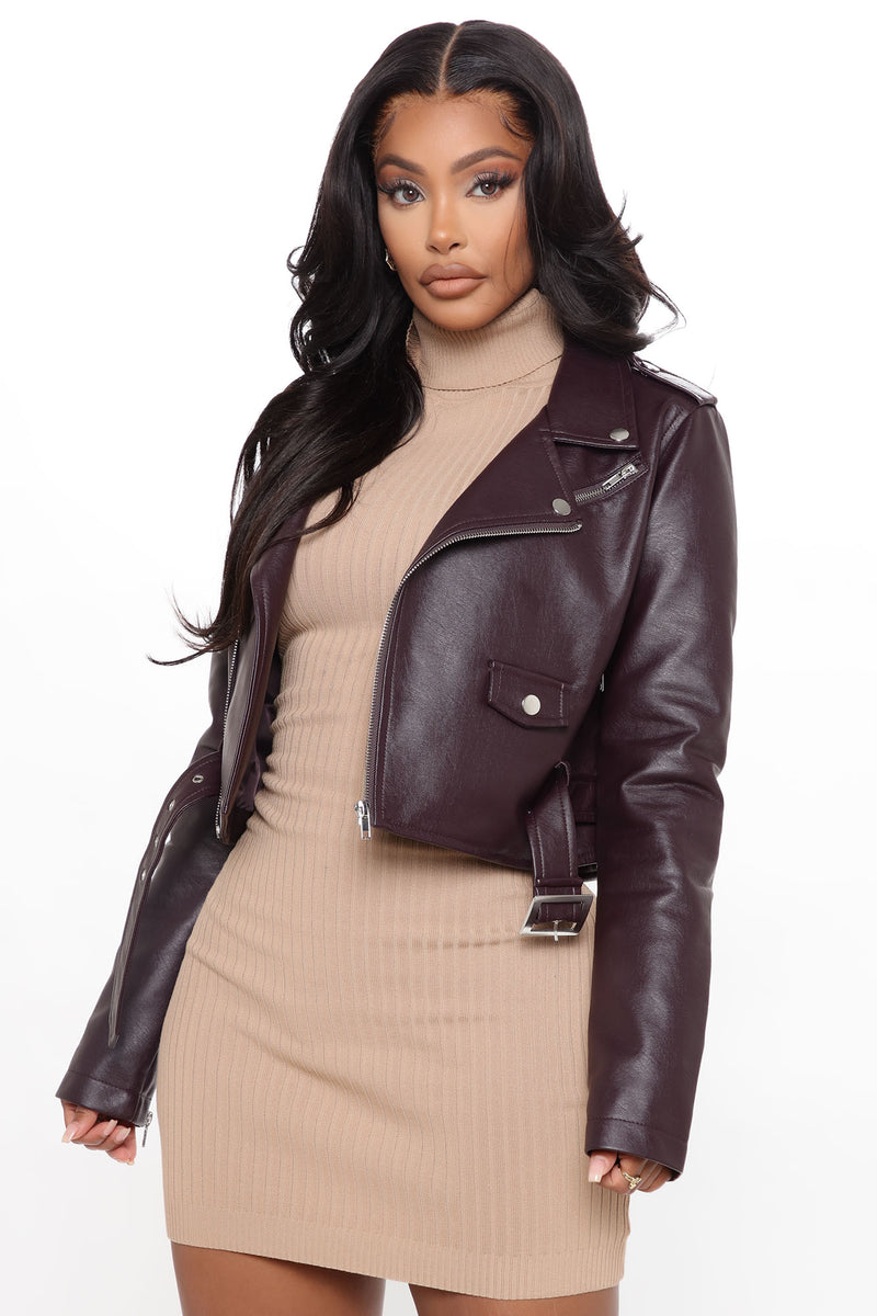 Fashion nova cheap leather jacket