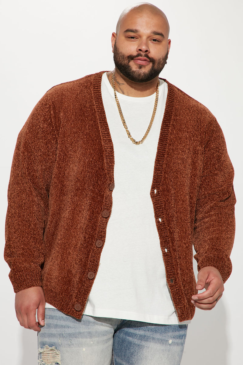 Mens fuzzy cheap cardigan