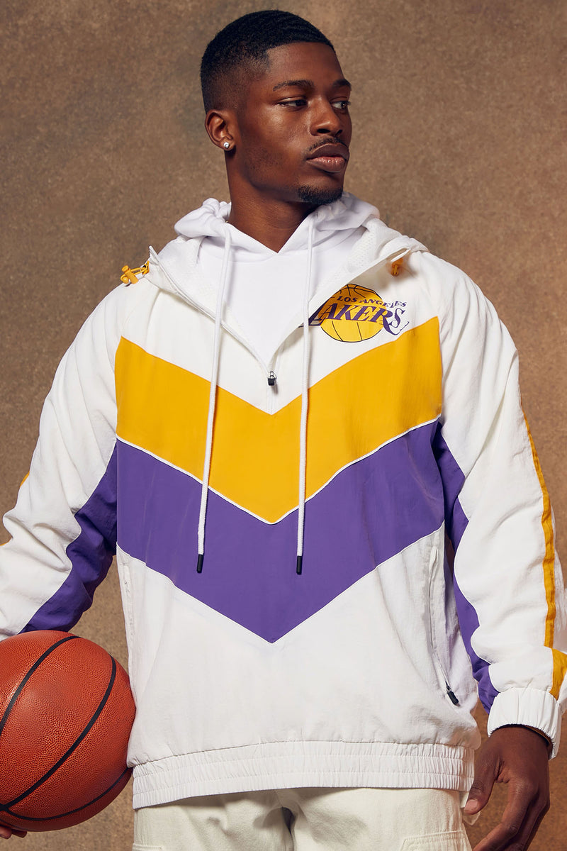 Lakers half shop zip jacket