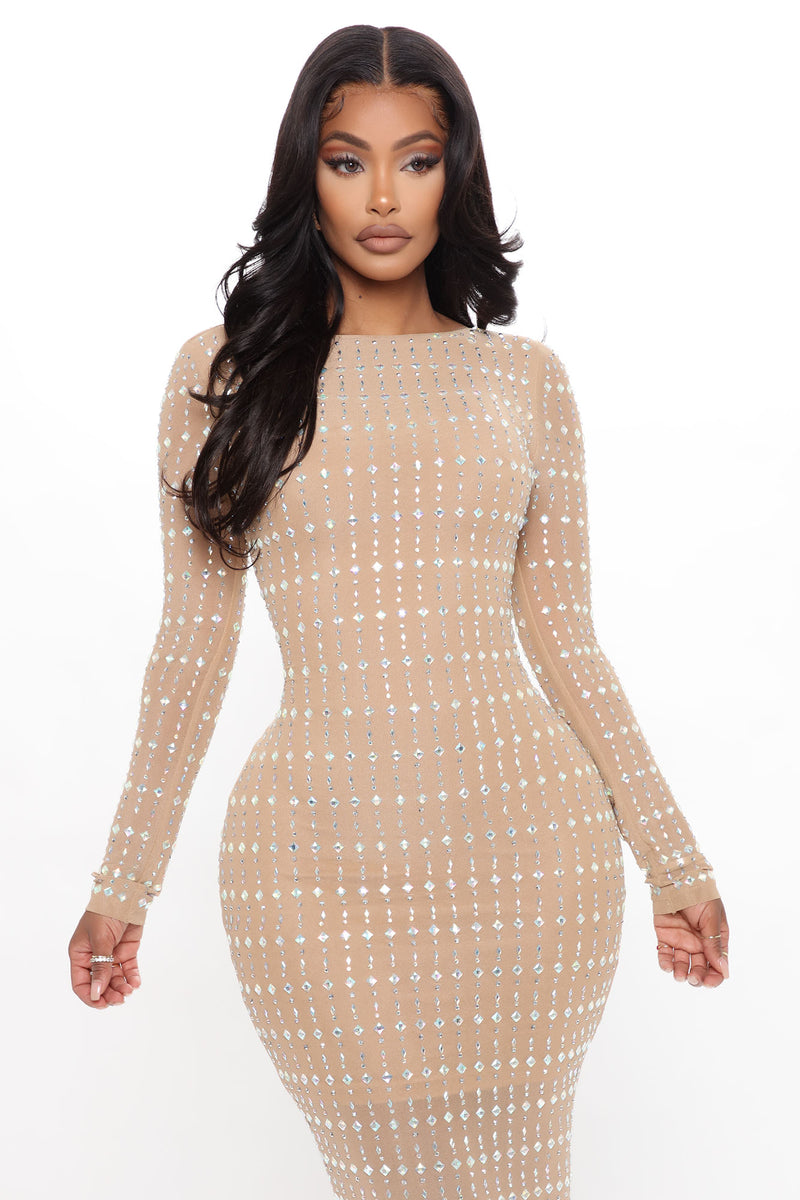 Fashion nova cheap beaded dress
