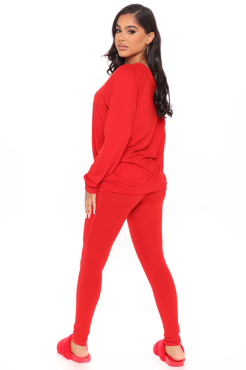 Mini Chelsea Short Sleeve Legging Set - Red/White, Fashion Nova, Kids Sets
