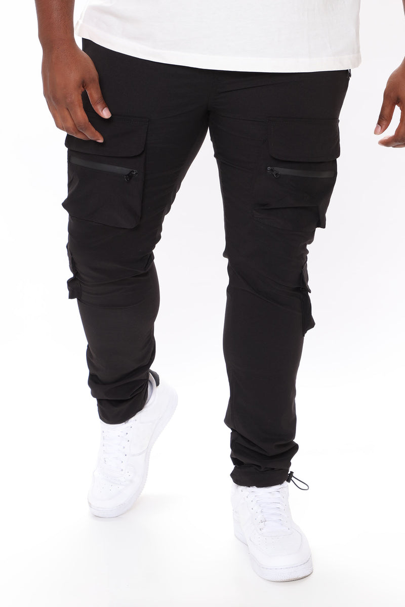 Need Them Zipper Cargo Pants Black Fashion Nova, Mens Pants